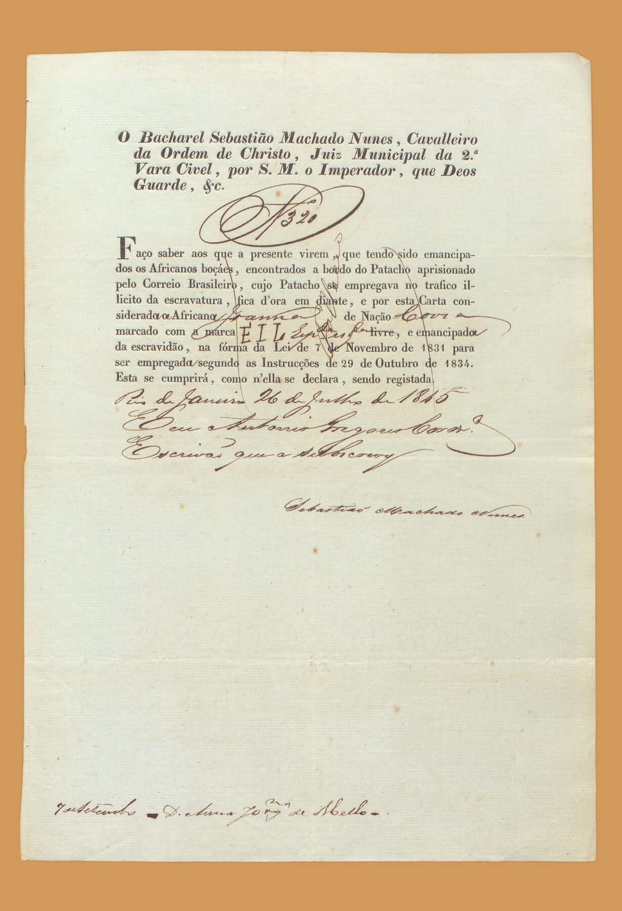 Carta de emancipação de Joana