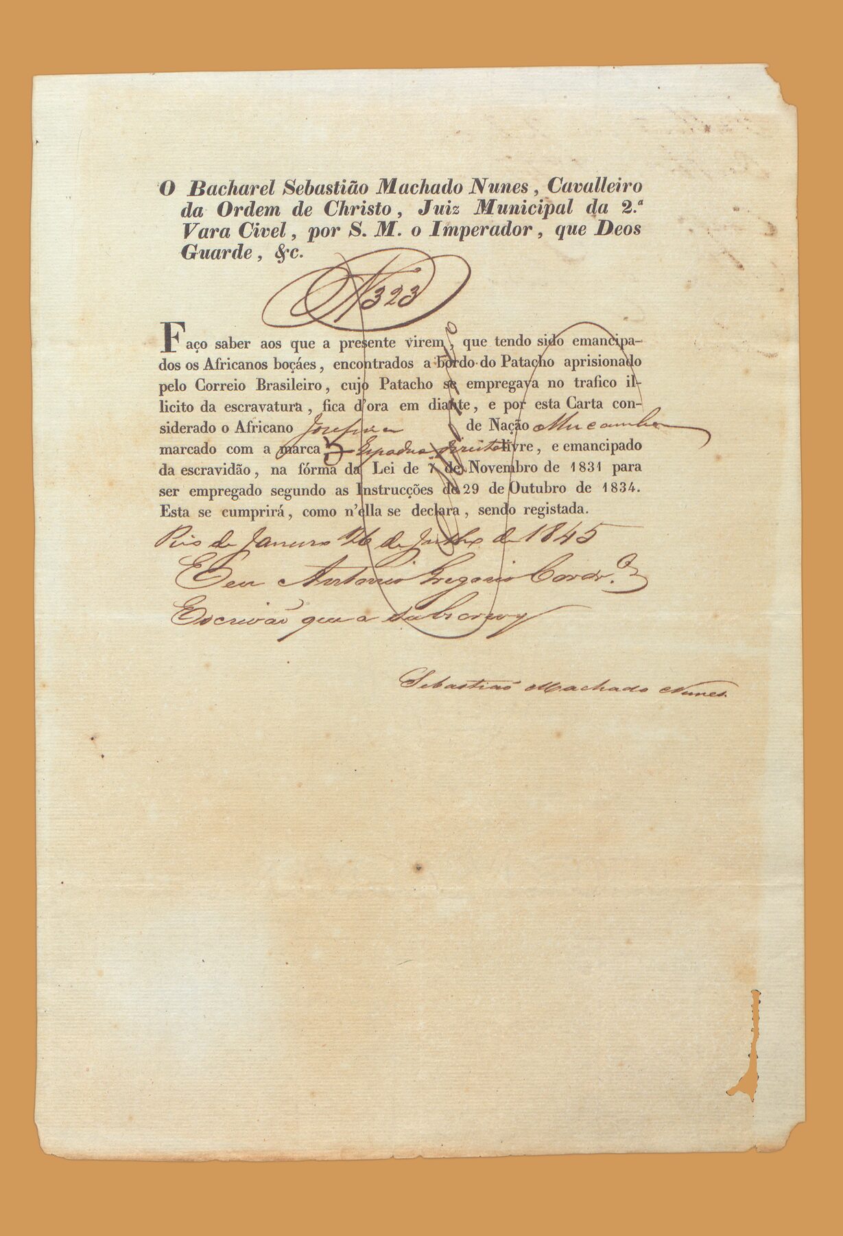 Carta de emancipação de Josefina