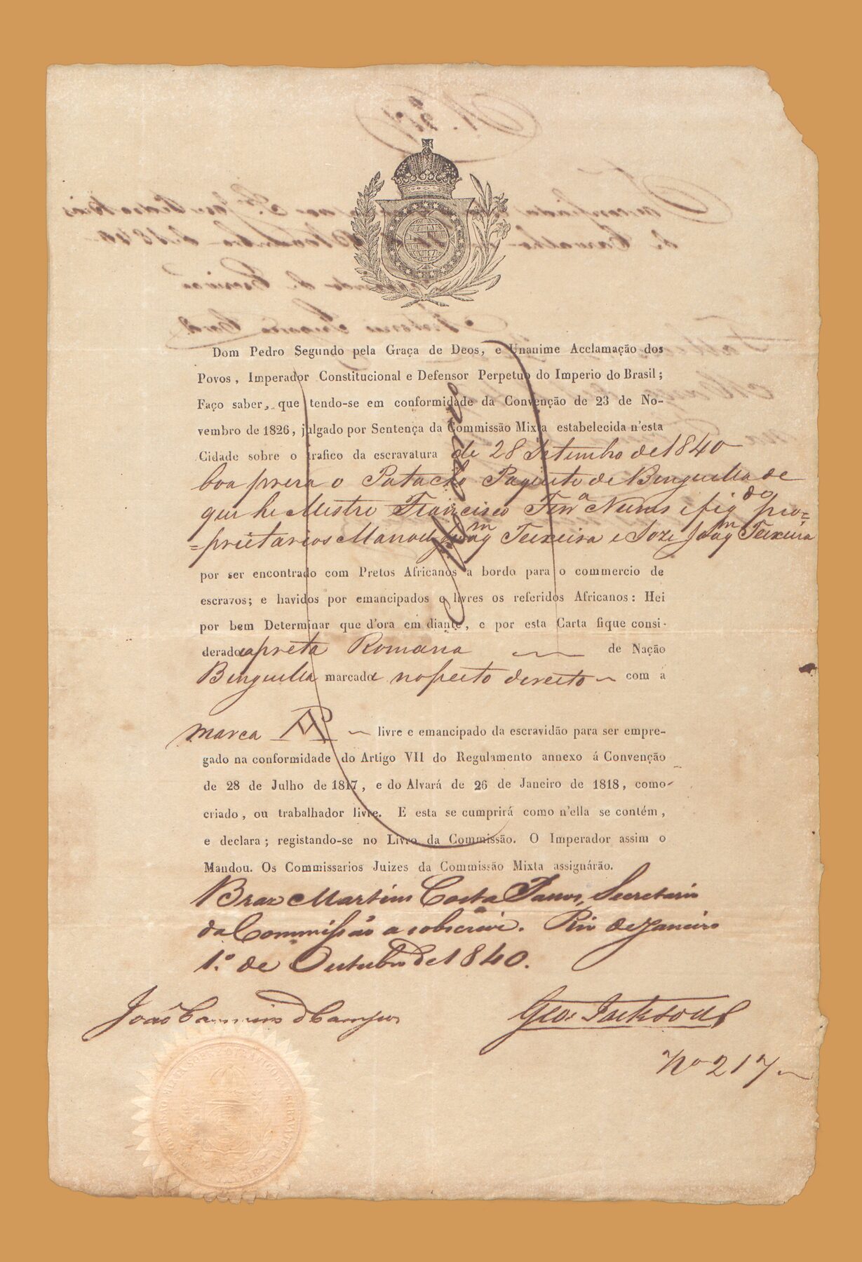 Carta de emancipação de Romana
